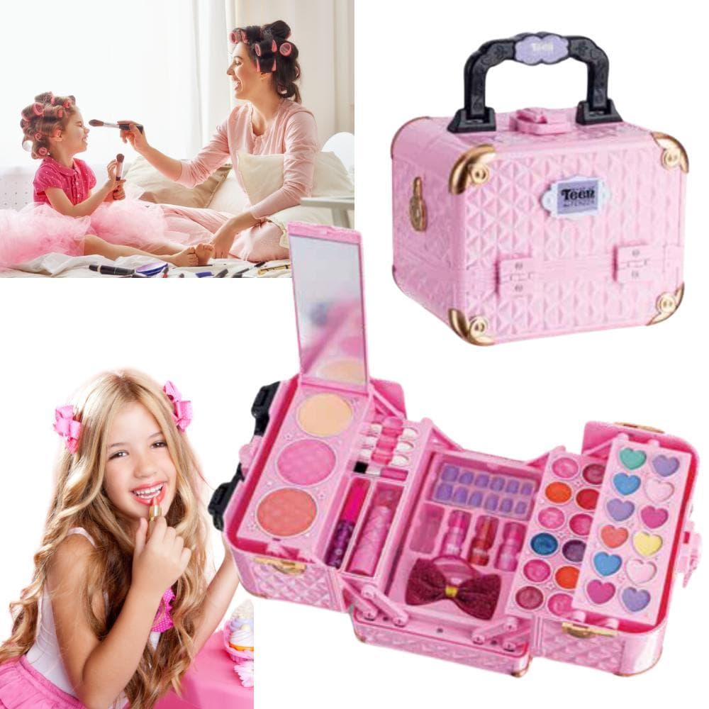 Maleta De Maquiagem Infantil - Kit Maquiagem Infantil Lindo