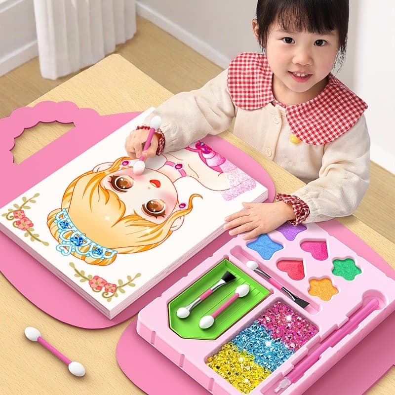 Kit de Maquiagem Infantil para Meninas, Brinquedos Cosméticos Princesa, Presente
