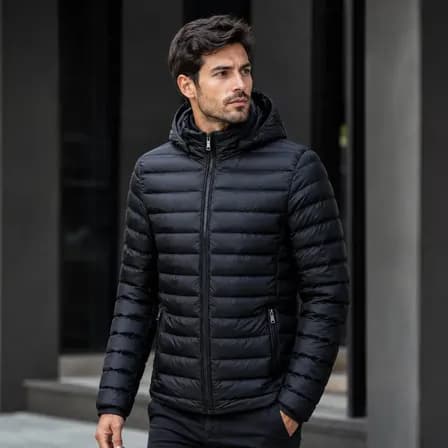 Jaqueta Masculina Puffer Corta Vento Bobojaco Blusa De Frio Preto G