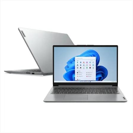 Notebook Lenovo Ideapad 1 Intel Core I3 1215u 8gb Ram 256gb Ssd Windows 11 Home Tela 15,6  82vy000sbr Cloudgrey