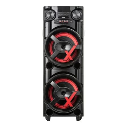 Caixa Amplificada Amvox Aca 1300 New X 1300w Bluetooth Usb Sem Radio Fm Preto