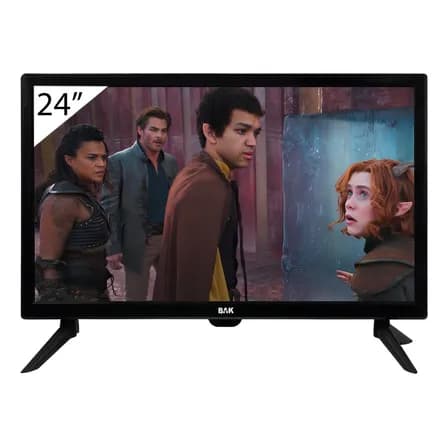 Tv Monitor Led 24  Bak Bk-24 Full Hd 1920x1080 Com Entrada Hdmi Usb E Vga