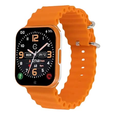 Relogio Inteligente Champion Smart Prova D Agua + Cor Da Caixa Branco Cor Da Pulseira Como Na Foto Cor Do Bisel Laranja Como Foto
