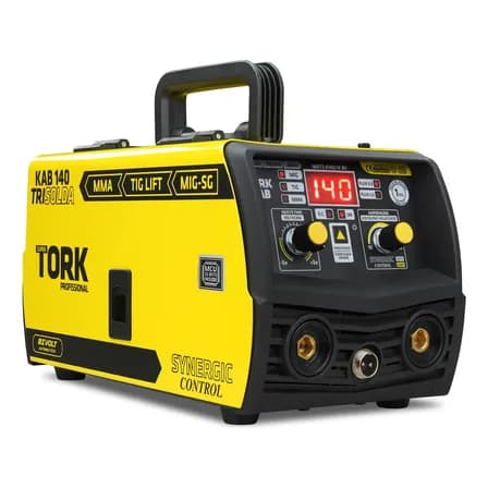 Maquina Solda Inversora Mig 140a Sem Gás 3 Em 1 Tig Eletrodo Amarelo 127/220v