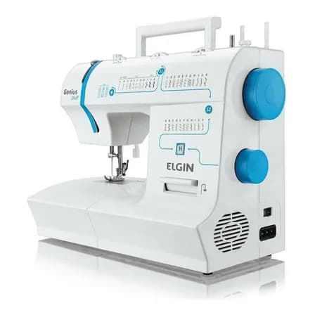 Máquina De Costura Genius Plus Jx-4035 Elgin Cor Branco