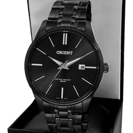Relógio Orient Masculino Mpss1064p1px Full Black Aço Inoxidável 50m Preto