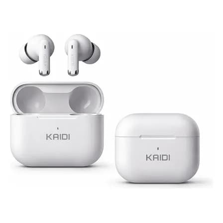 Fone Bluetooth 5.4 Sem Fio Tws Kaidi Kd780 Graves Potentes Branco