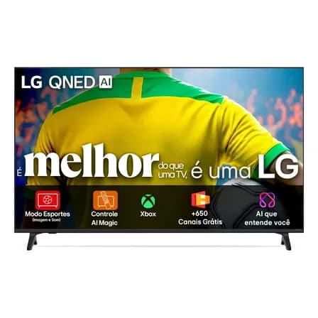 Smart Tv 4k 75  LG Qned73 Portal De Games Processador Ai 7 Ger8 4k Super Upscaling Google Cast Integrado Controle Ai Magic Webos 25 Modo Esportes Alerta De Esportes