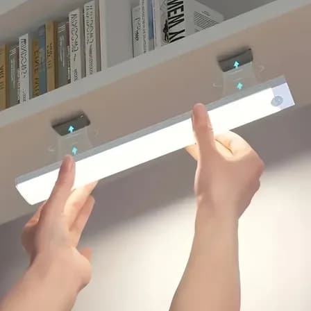Luminária Led 30cm Sem Fio Com Sensor De Movimento 20cm Warm Glow Amarelo 36v
