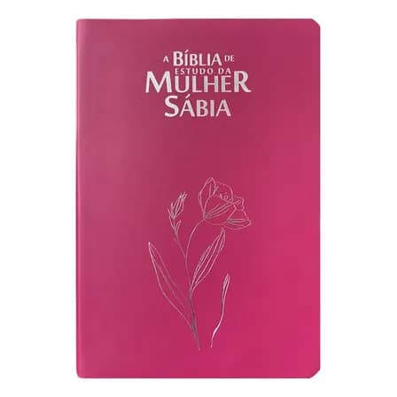 Bíblia Da Mulher Sábia Full Color C/ Harpa - Magnólia Pink