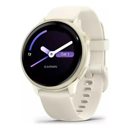 Relogio Smartwatch Garmin Vivoactive 6 Lunar Gold Cinza-escuro Branco