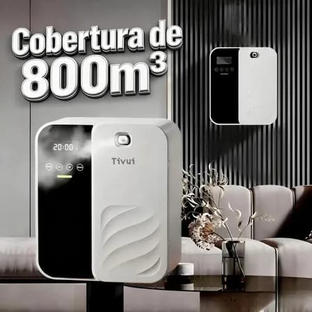 Aromatizador Profissional Cobertura 800m3 Máquina Difusor Oleo Essencial Eletrico Controle Remoto Bluetooth Cobertura Para Hotel Loja Academia Capacidade 500ml Bivolt Branco 127/220v