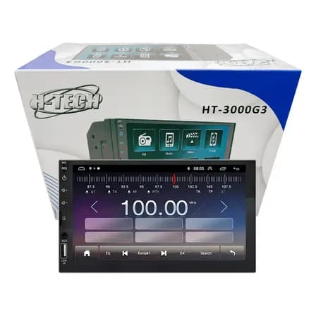 Multimidia Ht-3000g3 7 Pol H-tech Espelhamento De Celular Preto Bluetooth Mp5