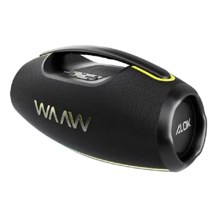 Caixa De Som Waaw Bluetooth Led Prova D'água Hyperboom 1000 Preto 127/220v