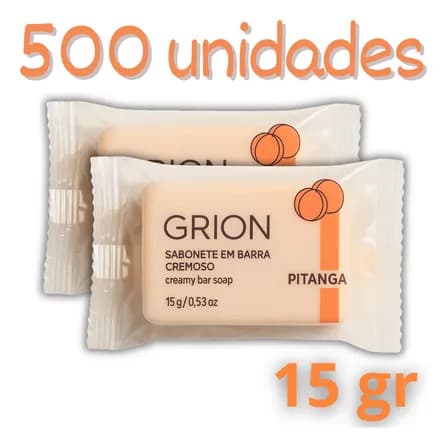 500 Mini Sabonete Grion 15 Gramas Pitanga Hotel Pousada Hospital