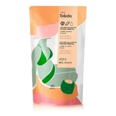 Natura Tododia Refil Hidratante Manga Rosa Água Coco 400 Ml