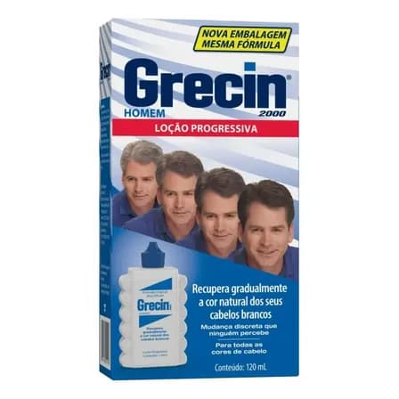Loção Progressiva Tonalizante Grecin 2000 Matizador E Redutor De Grisalhos 120g